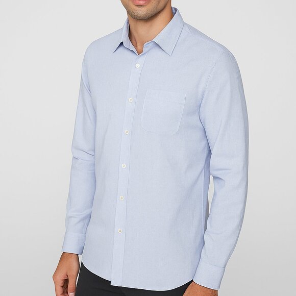 Tommy Bahama RELAX Stripe Button Front Dress Shirt Cotton Size Medium - Picture 1 of 7